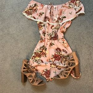 Off Shoulder Romper